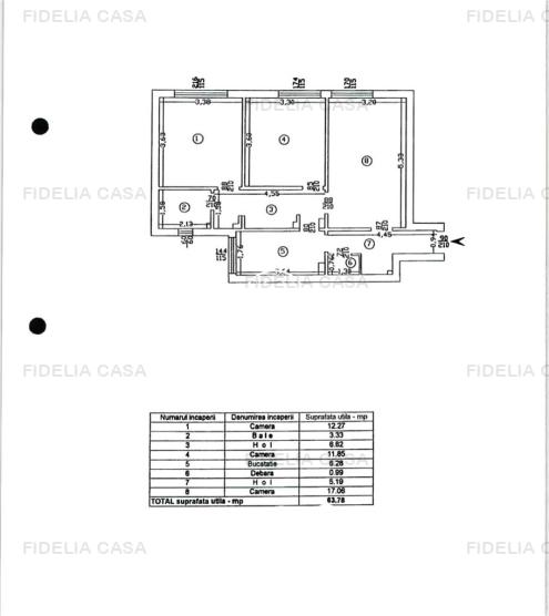 Vanzare apartament 3 camere, Piata Unirii 3, Iasi