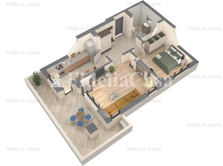 Vanzare apartament 2 camere, Podu Ros, Iasi