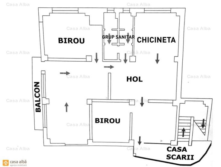 CENTRAL, spatiu de birouri, 157mp, clasa A