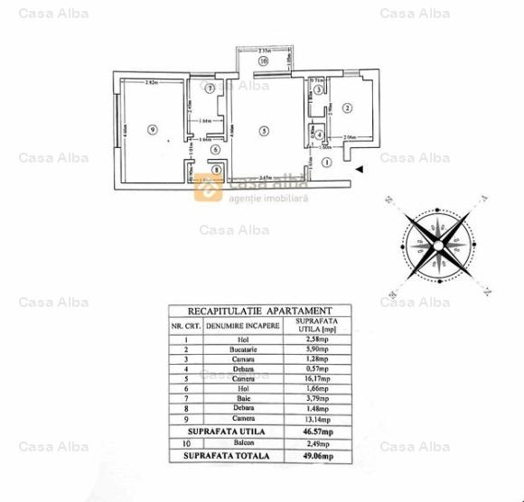 Semicentral - Podu Ros, 2 camere ideal investitie, disponibil imediat