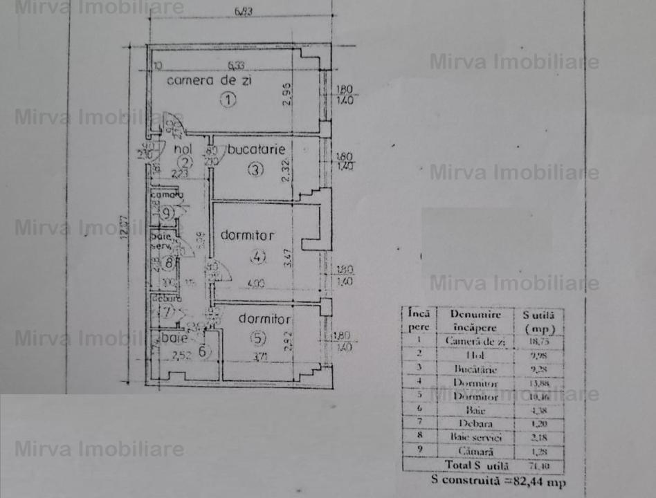 Inchiriere apartament/spatiu birouri, 4 camere, zona Ultracentral