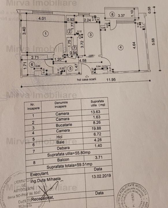 Vanzare apartament 2 camere, decomandat, zona Mihai Bravu