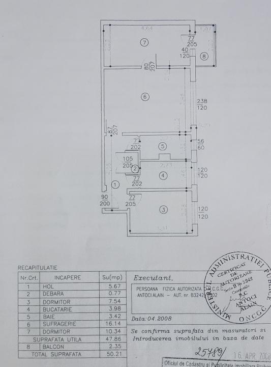 Vanzare apartament 3 camere, etajul 1, mobilat si utilat, zona Malu Rosu