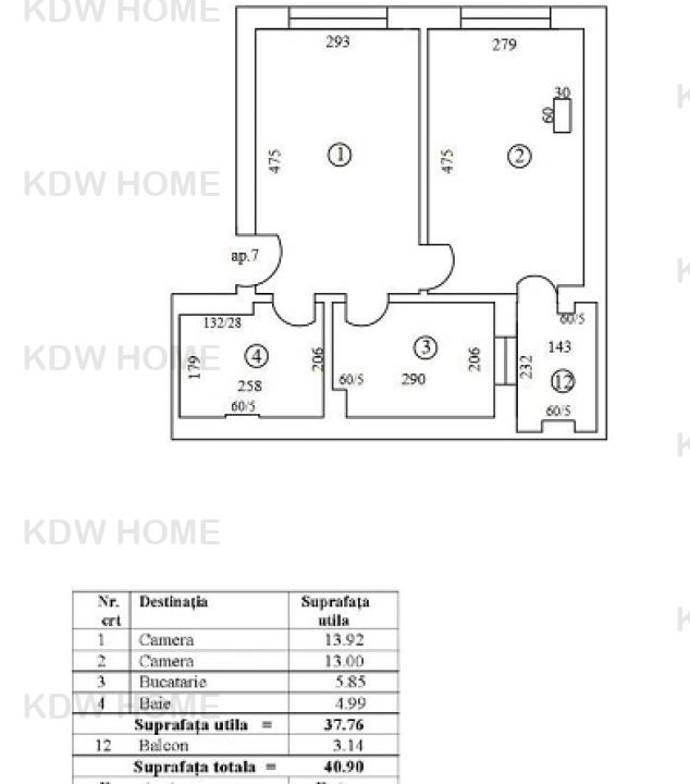 Colentina-Carrefour, Apartament 2 camere