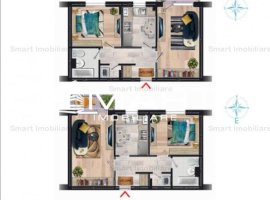 Apartament nou 2 camere, intabulat, zona Tractorul, Comision 0%