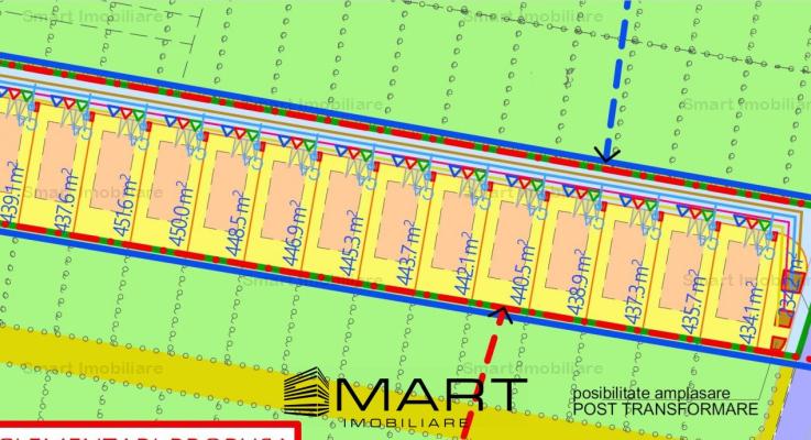 Teren intravilan 20.000 mp ( 37 parcele ) cu PUZ Sura Mica