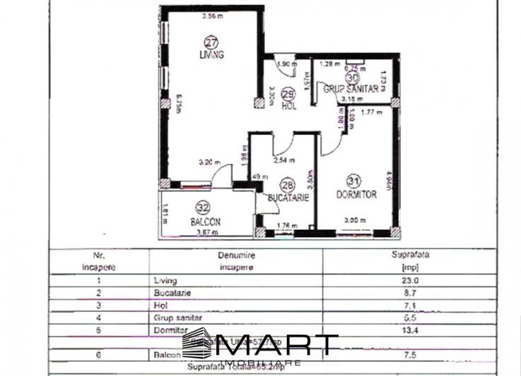 Apartament decomandat 58 mp etaj 1 zona Dedeman