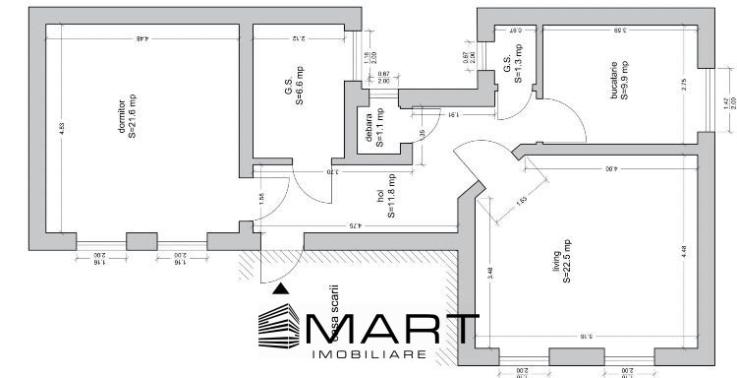 Apartament 2 camere decomandate Bulevardul Victoriei