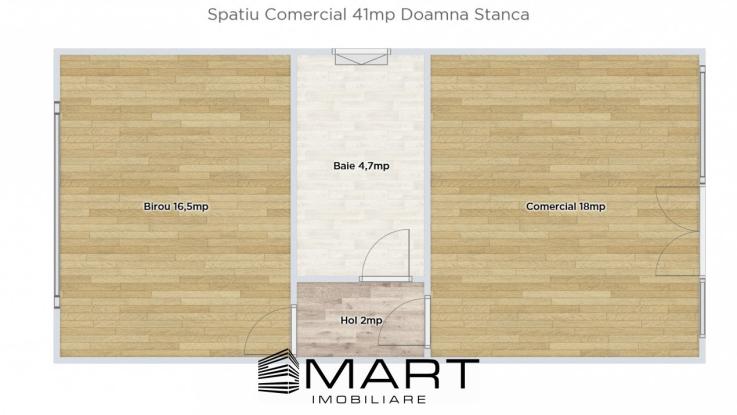 Spatiu comercial 41mp strada Doamna Stanca