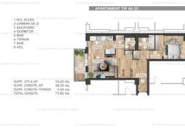 Apartament cu 2 camere in Belvedere Residence/Floreasca