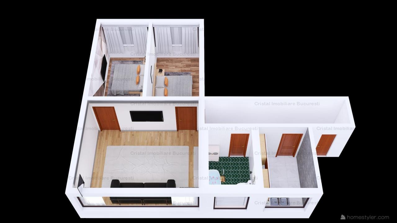 Apartament 3 camere, confort 1, semidecomandat, centrala propie Baba novac