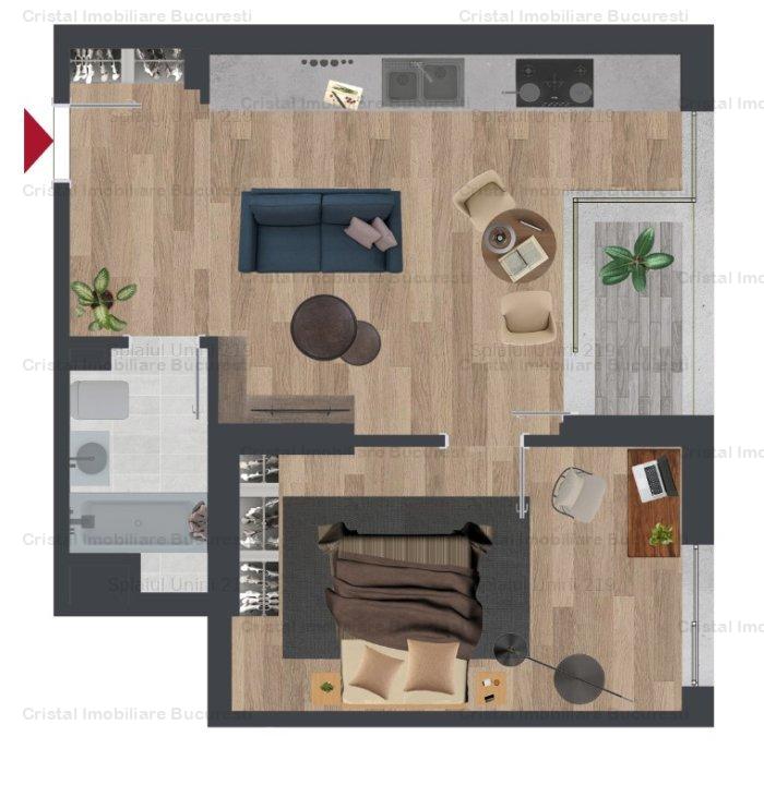 Apartament 2 camere, confort , incalzire prin pardoseala, centrala propie