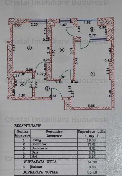 Apartament 2 camere de vanzare Lacul Morii