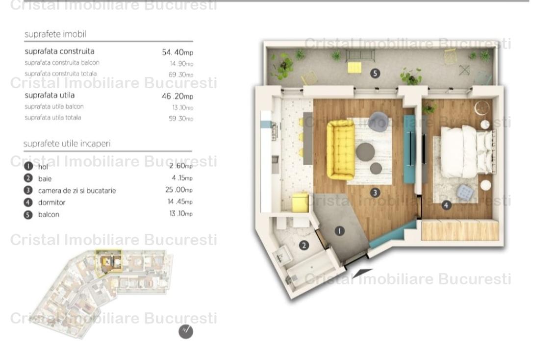 Apartament 2 camere, parcul Carol, Tineretului. Cu Centrala proprie. 