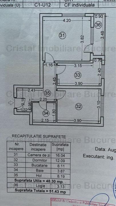 Apartament 2 camere de vanzare Pacii