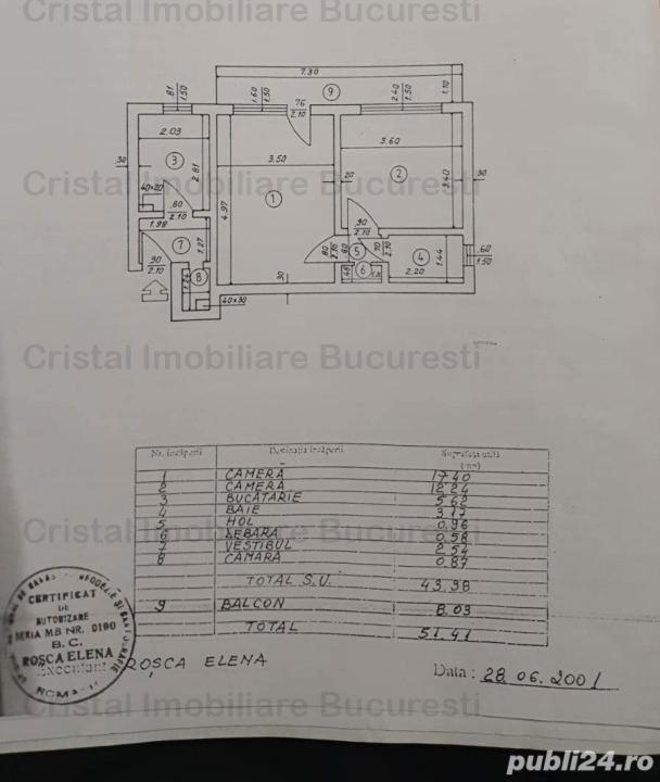 Apartament 2 camere, Secuilor, Mall Sun Plaza. 4 min de metrou Piata sudului. 