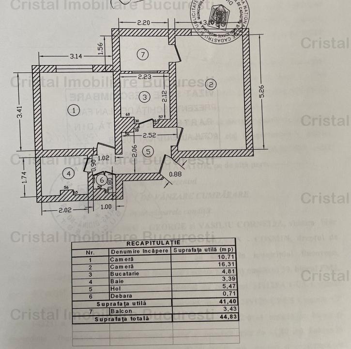 Vand apartament cu 2 camere decomandat în Nicolae Grigorescu 