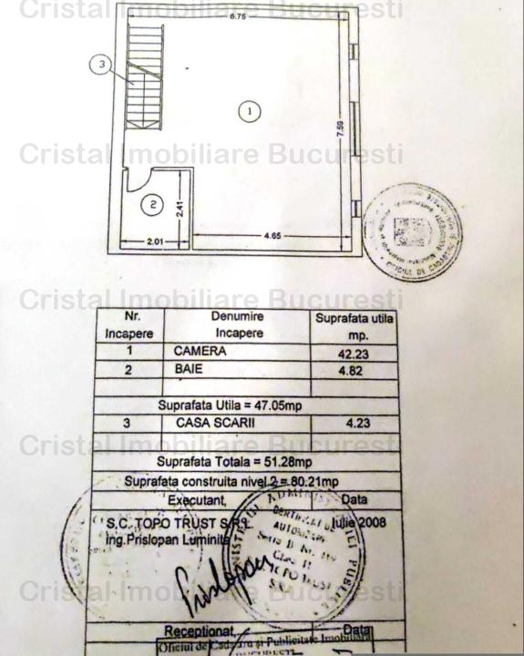 Penthouse spatios, cu priveliste frumoasa.