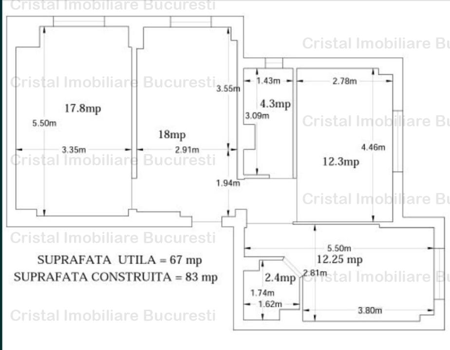 Apartament 3 camere, Vacaresti, Parc Tineretului,  zona Pridvorului. 