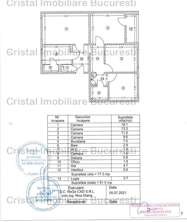 Apartament 4 camere ultramodern 2 min metrou Pacii