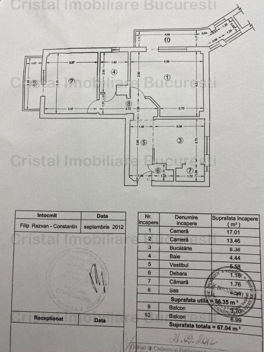 Vitan-Vitan mall-centrala proprie-bloc reabilitat-67 mp