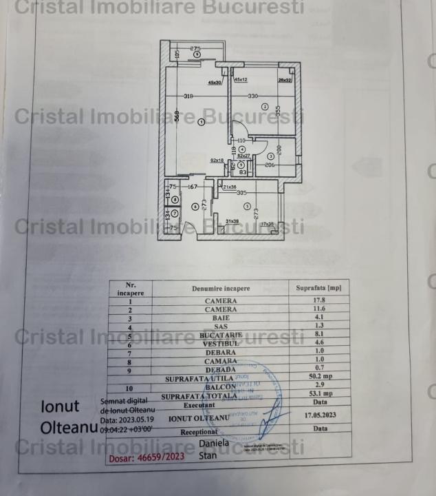 Apartament 2 camere, Titan Auchan, bloc 1986