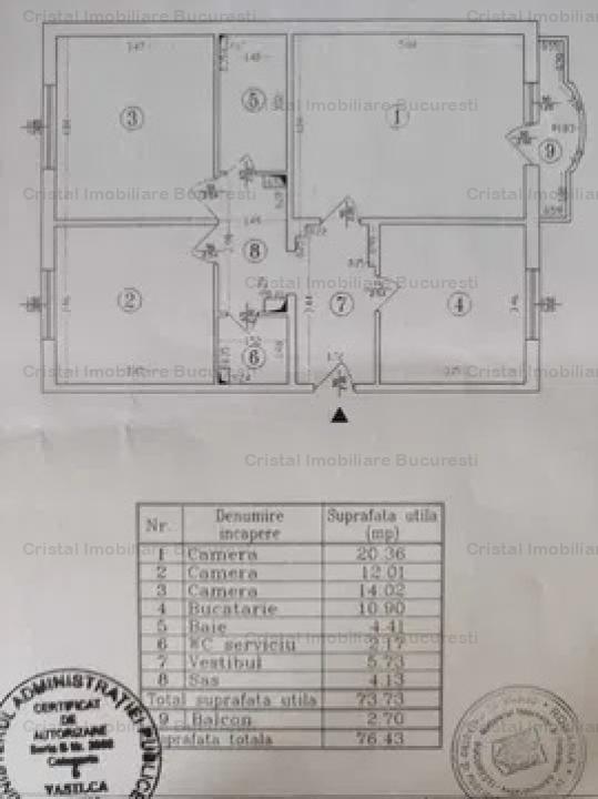 OFERTĂ - 3 camere decomandat Obor/Ștefan cel Mare