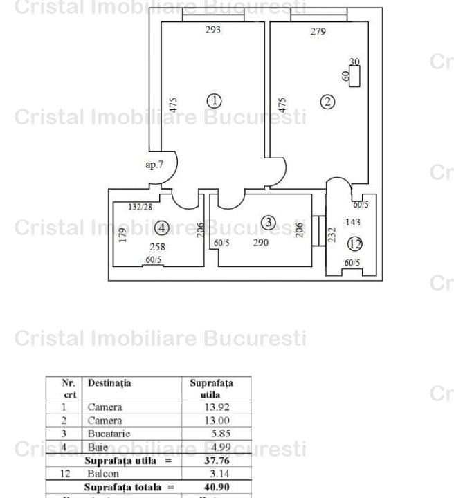 Apartament 2 camere,centrala proprie, zona Colentina