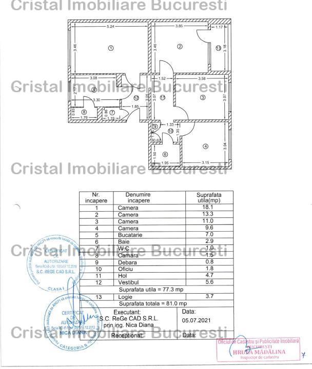 Apartament 4 camere de vanzare ultramodern Pacii