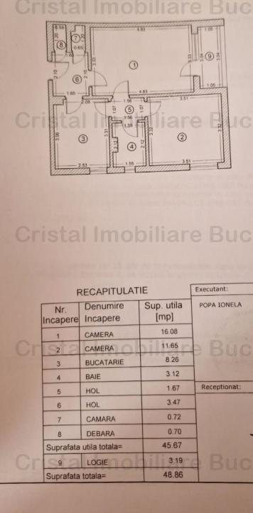 Apartament 2 camere, la 3 min. de metrou Tineretului. 