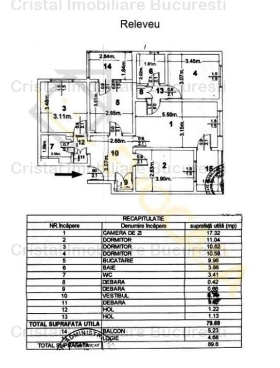 Apartament 4 camere de vanzare Lujerului