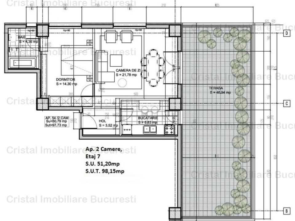 Apartament 2 camere, suprafata 98mp, ideal investitie, 5 min metrou Mihai Bravu