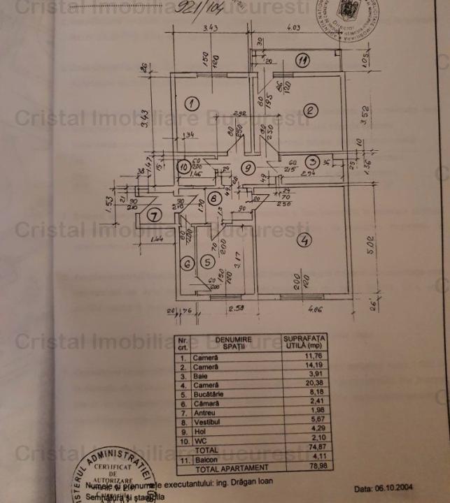 Apartament 3 camere 13 Septembrie