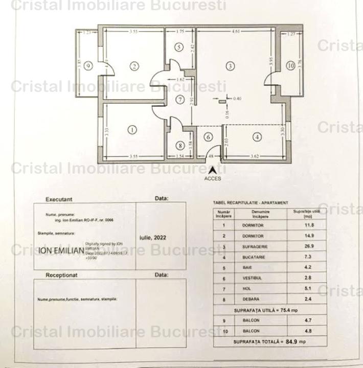 Vanzare Apartament 3 Camere la 6 min Mall Vitan