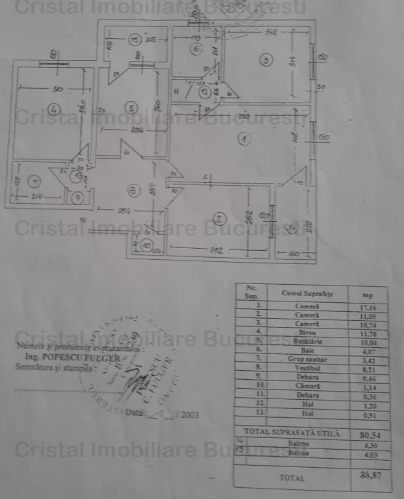 Apartament 4 Camere etaj 5/8