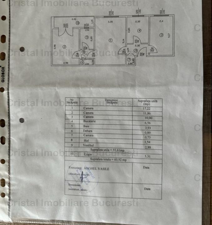 Apartament 3 camere Titan- metrou Costin Georgian