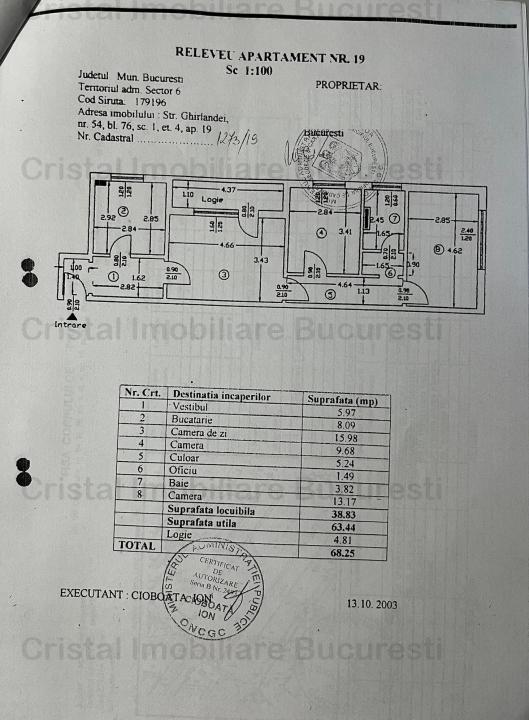 Apartament 2 camere de vanzare  Gorjului, ghirliandei