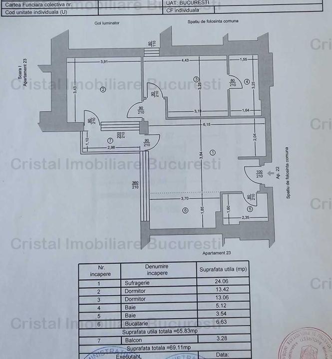 Apartament 3 camere, 2 bai Liviu Rebreanu- Complex Rasarit de Soare