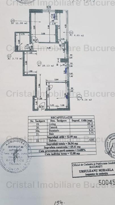 Apartament 2 camere in 13 septembrie