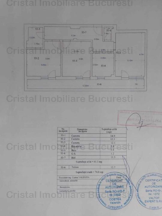 Apartament spatios de 3 camere, centrala, 2 bai in Titan/Fetesti