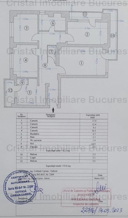 Apartament luminos 4 camere Bld. Obregia, Straduintei. 