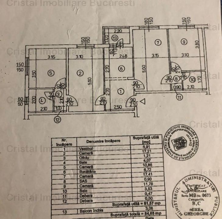 Apartament 4 camere. Aparatorii Patriei. 