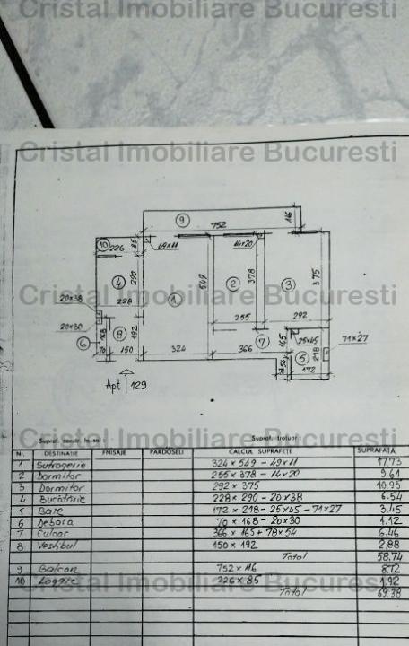 APARTAMENT 3 CAMERE  DE VANZARE PIATA VETERANILOR