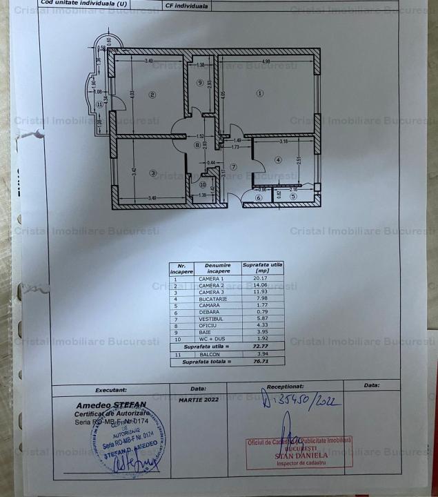 Apartament 3 camere - 77mp, decomandat, posibilitate centrala , Casa de Pensii