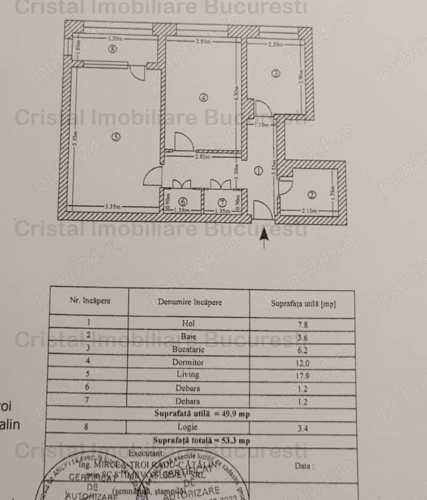 Apartament 2 camere, decomandat, renovat total, 10 - 12 min metrou