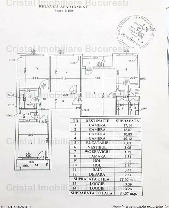 Apartament 4 camere de vanzare Gorjului, bloc izolat 