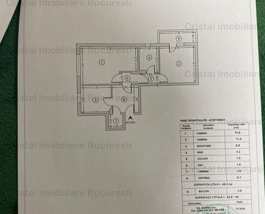 Apartament 2 camere de vanzare Gorjului