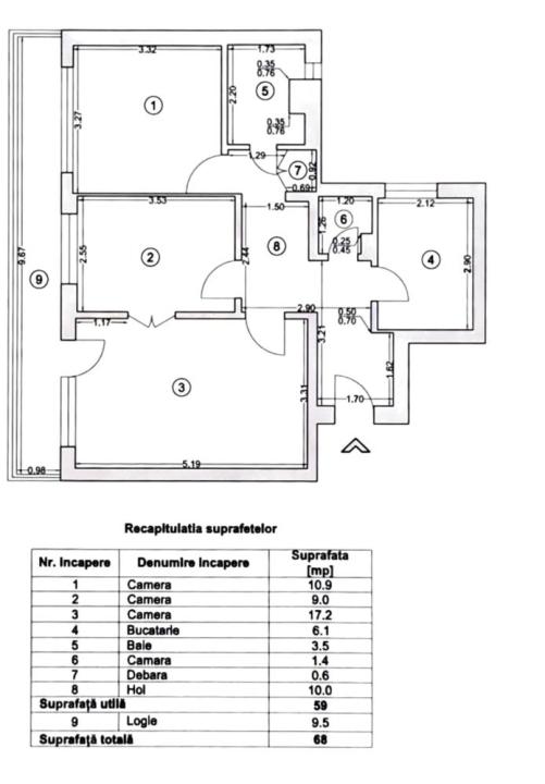 Apartament 3 camere de vanzare Drumul Taberei, metrou Raul Doamnei