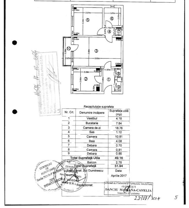 Apartament luminos  2 camere, metrou Brancoveanu. 