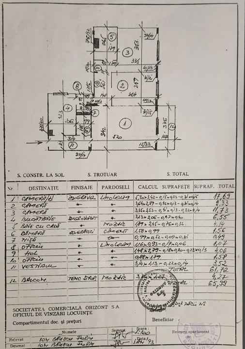 Apartament 3 camere Militari Gorjului,2 min de metrou,centrala proprie